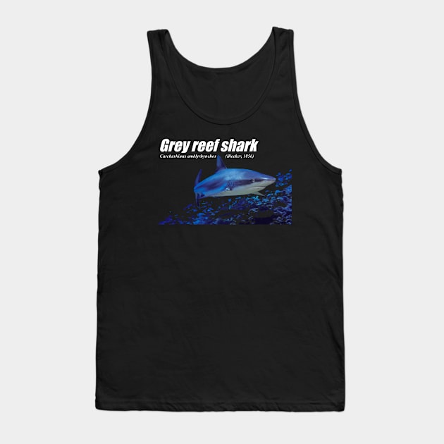 Swiming shark Tank Top by Little Dinosaur